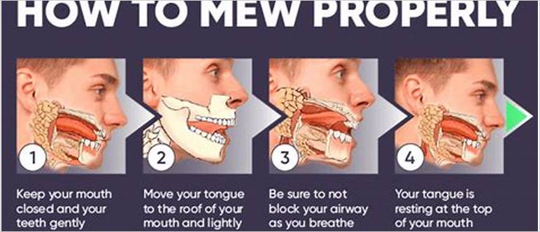 Mewing teeth position